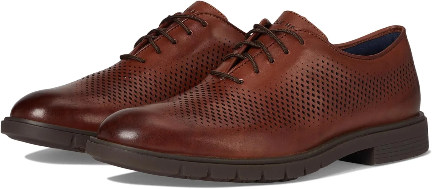 Мужские классические оксфорды Cole Haan Grandflex Dress Laser, 2-Mahogany