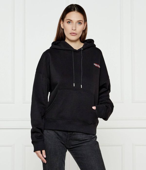 

Толстовка Guess Jeans с ллоготипом на спине, черный
