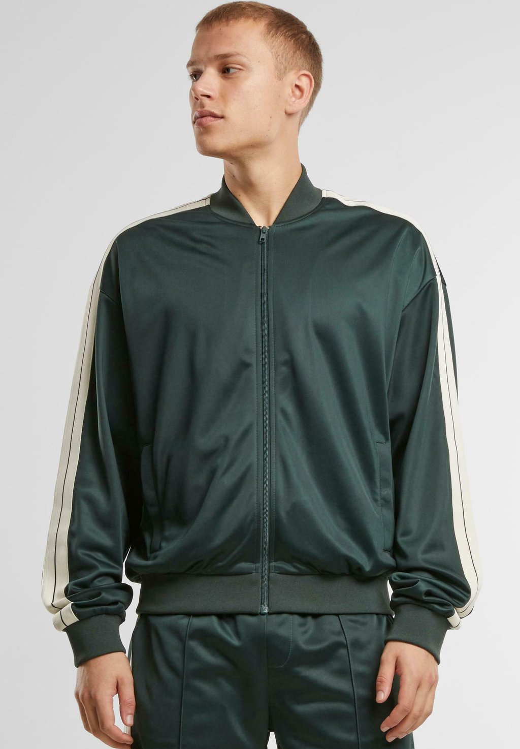 

Куртка-бомбер TENNIS CORE - Zip-up sweatshirt Urban Classics, темно-зеленый