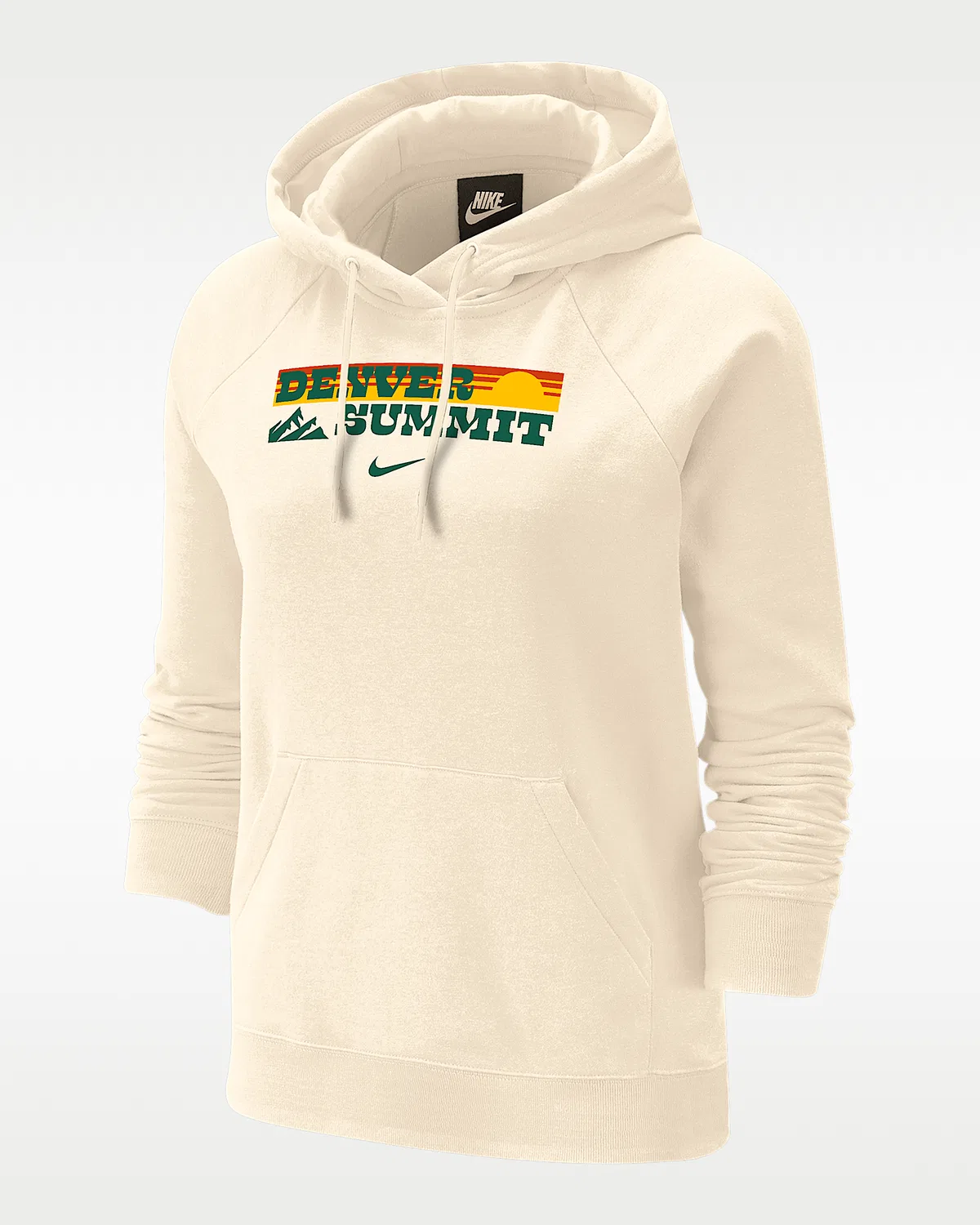 Женская оверсайз худи Nike Denver Summit Phoenix Fleece, Natural
