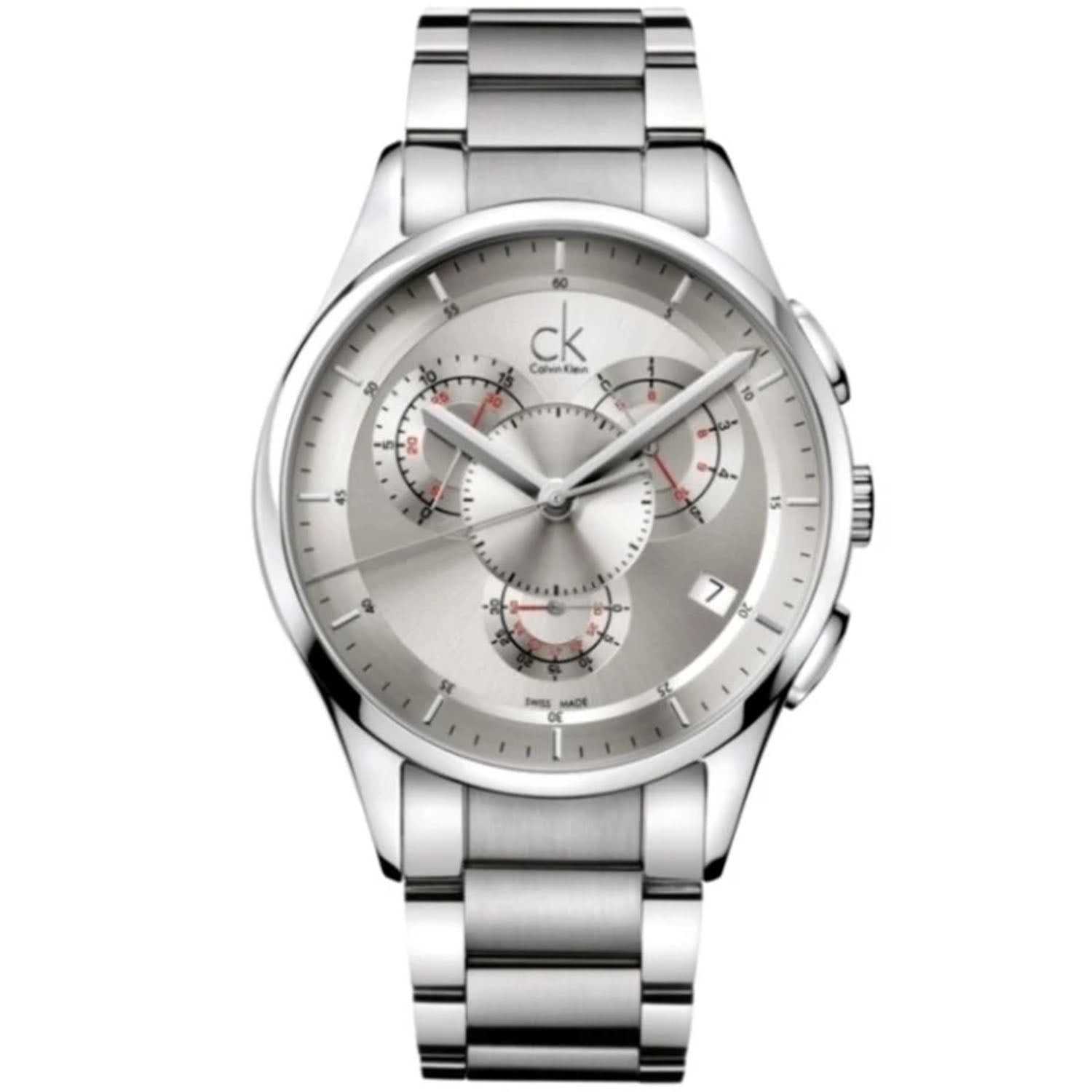 

Мужские базовые часы Calvin Klein с серебряным циферблатом