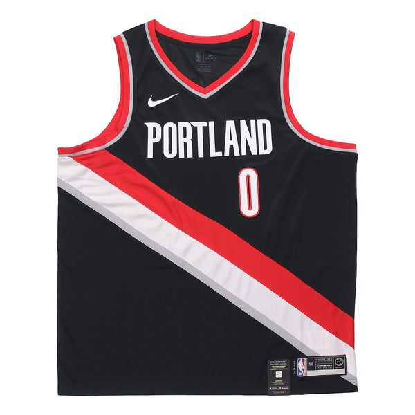 

Майка Nike NBA Damian Lillard Icon Edition Swingman Jersey 'Red Black', черный