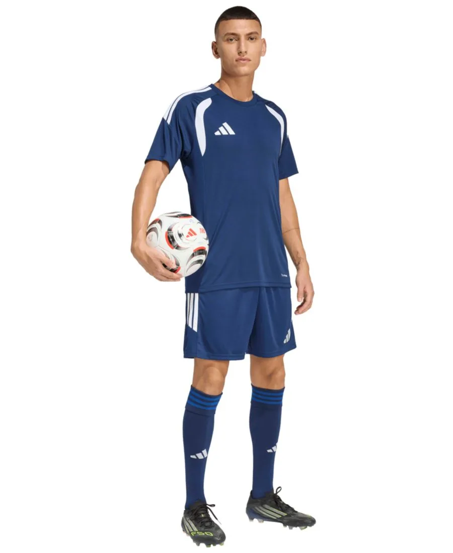 Мужская футболка Tiro 26 League Jersey с круглым вырезом и возможностью надевания Adidas, team темно-синий — фото 2