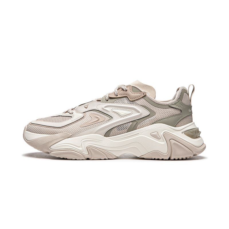 

Кроссовки LiNing CF Tracing Collection Thousand Line Strategy SS Cushioning Rebound с низким верхом, мужские, серо-оливкового цвета