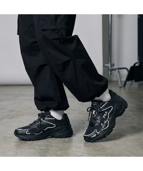 Унисекс кроссовки FILA CATAPULT F-CITY с логотипом чёрные
