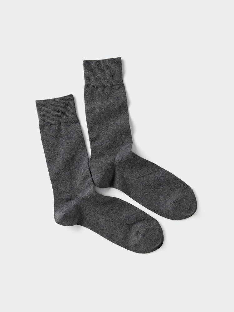 

Носки клетка Uniqlo, цвет 08 серый