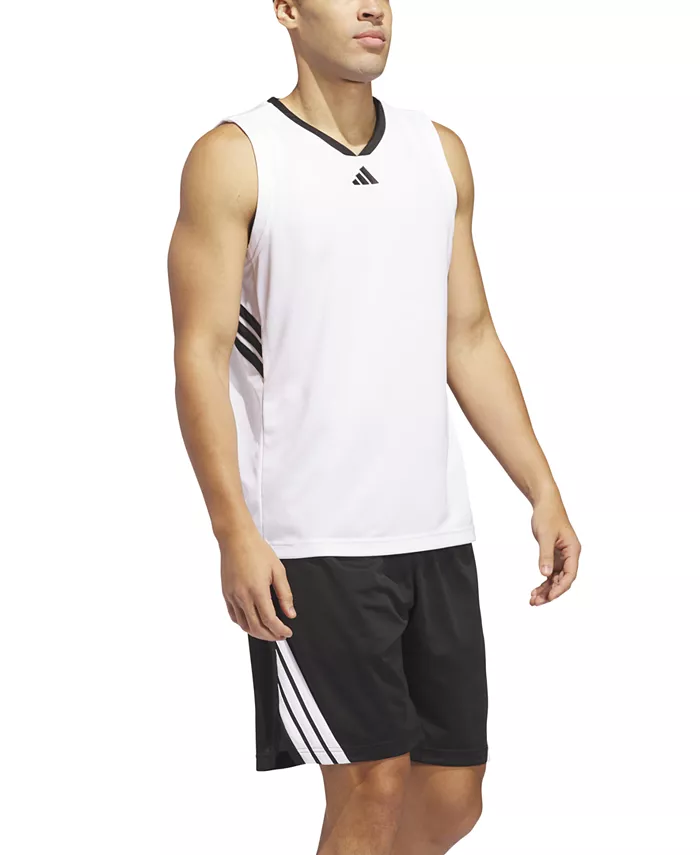 Мужские баскетбольные шорты Three-Stripes Legends 5" Adidas, черный — фото 3