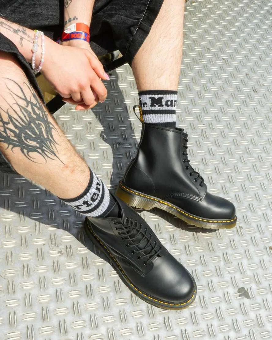 Ботинки на шнуровке из гладкой кожи 1460 Dr Martens, зеленый — фото 4