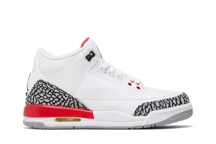 

Кроссовки Air Jordan Sneaker Politics x Air Jordan 3 Retro GS 'Hall of Fame', красный