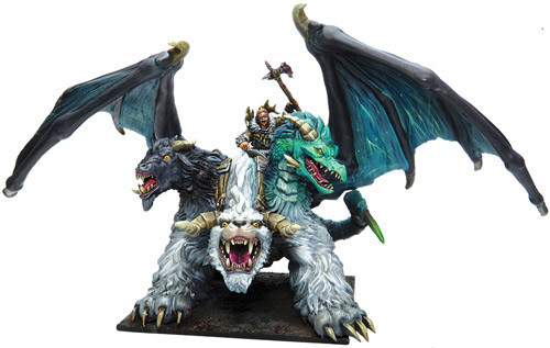 

Миниатюра Mantic Games Kings of War 3E: Northern Alliance Lord on Chimera