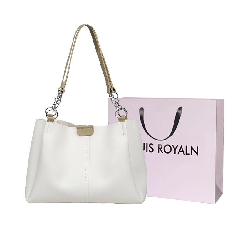 

LOUIS ROYALN Сумка-шоппер, White & Green+Custom Shopping Bag