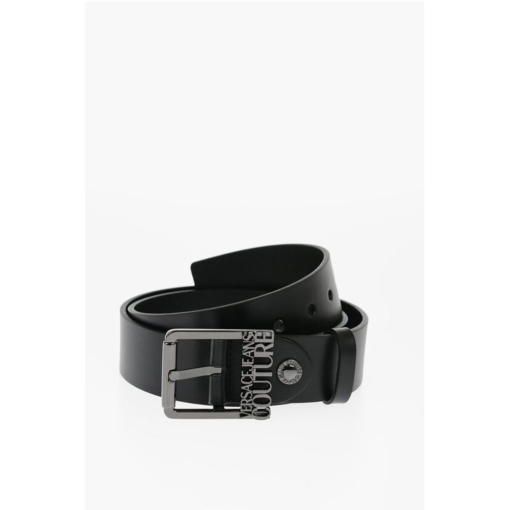 

Ремень кожаный JEANS COUTURE с пряжкой с логотипом 40 мм Versace, Black
