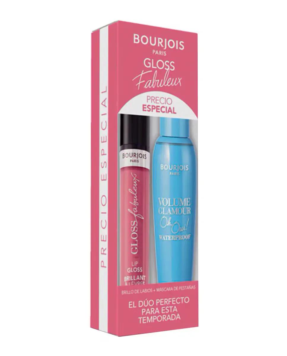 Блеск для губ Gloss Fabuleux Тушь для объема Glamour Водостойкая Bourjois, 7