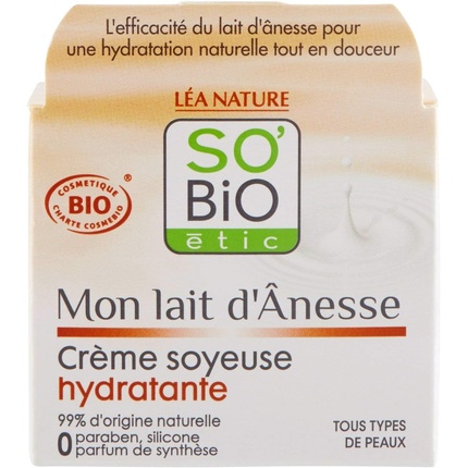 

So'bio Etic Mon Lait D'Anesse Cosmebio Увлажняющий шелковистый крем 50 мл Essentiallab