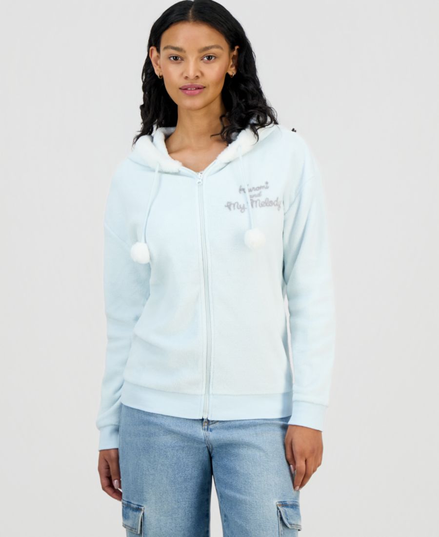 

Детская толстовка Kuromi & My Melody на молнии с подкладкой из искусственного меха Love Tribe, Ice Melt