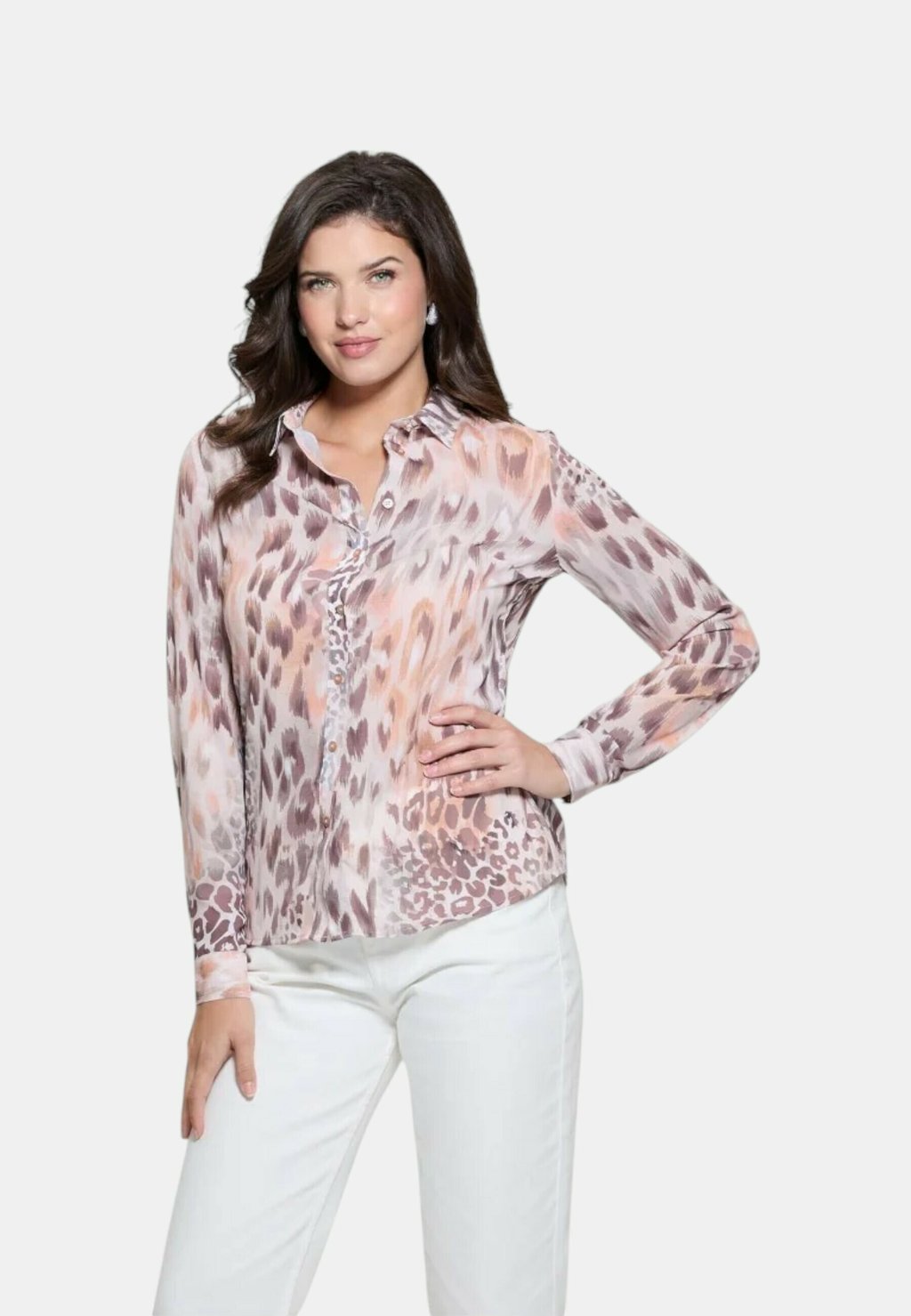 

Блузка на пуговицах Guess, мультиколор