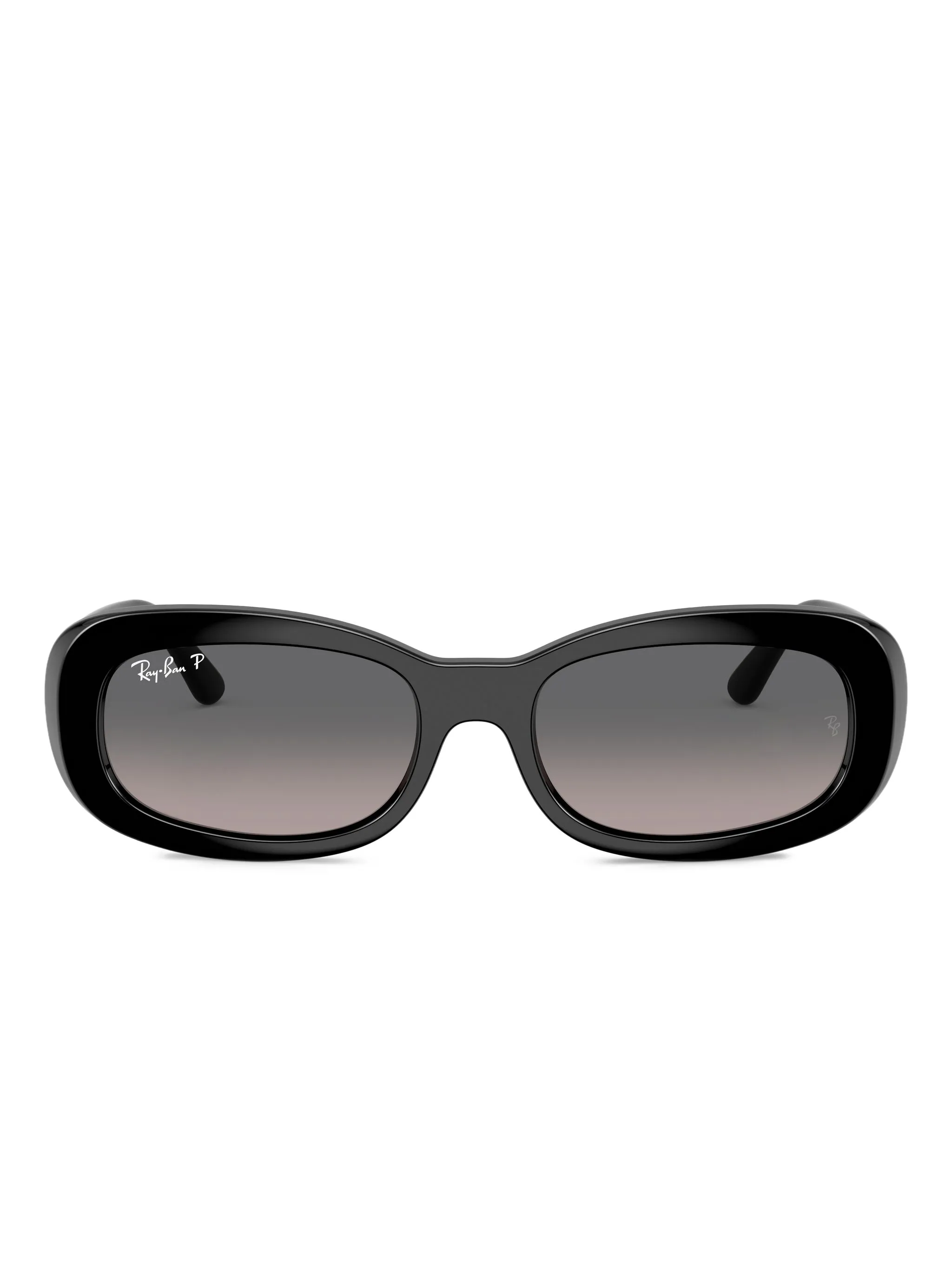 

Солнцезащитные очки в овальной оправе Ray-Ban, черный