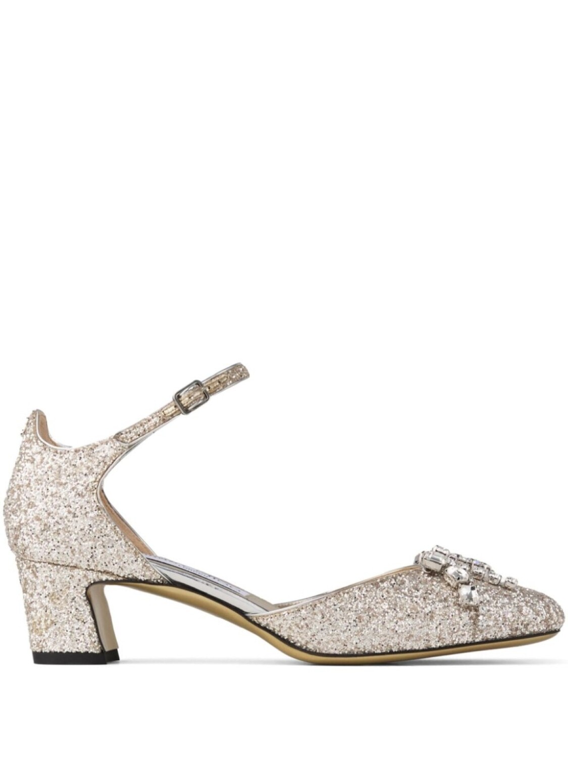 Туфли кожаные 45 мм Jimmy Choo, золотой