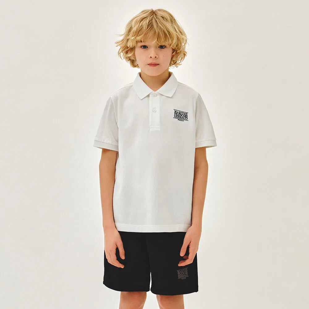 Детская футболка Kids Small Classic Logo PK белая от Marithé Kids