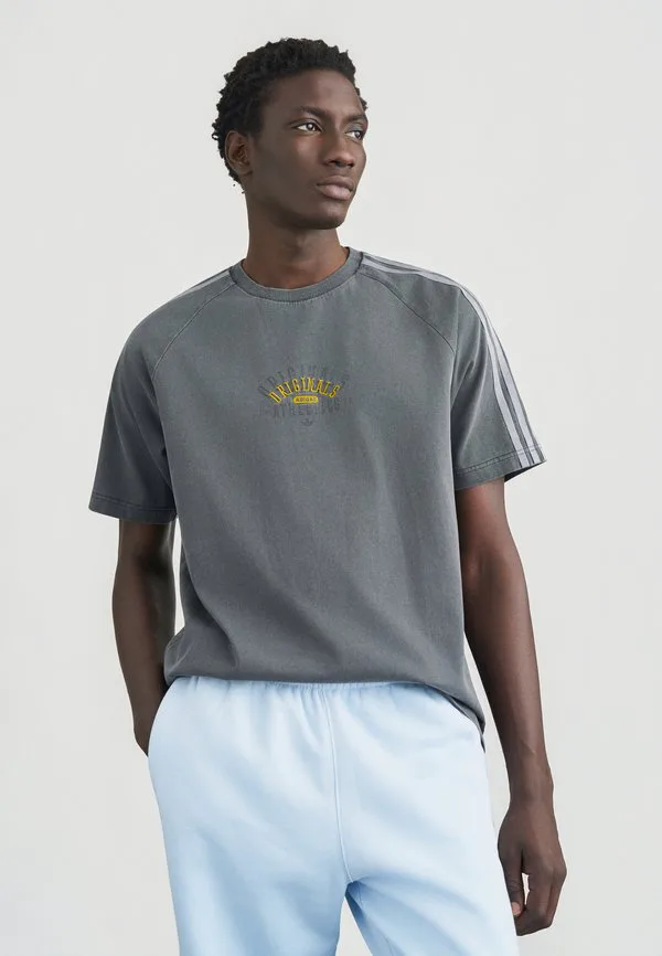 Футболка с принтом «рингер» Adidas Originals, Grey Six