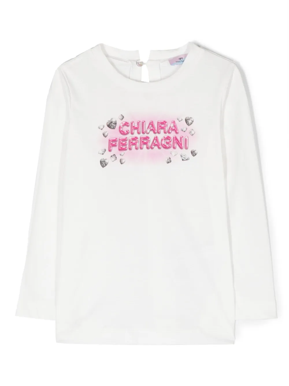 

Толстовка с логотипом Chiara Ferragni Kids, белый