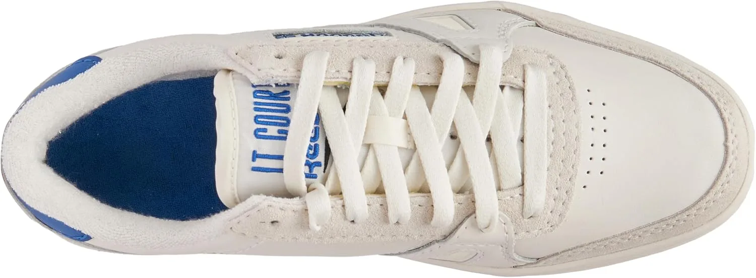 Мужские кроссовки Reebok LT Court Trainers, цвет Chalk Seaport Teal Alabaster, черный/синий — фото 3