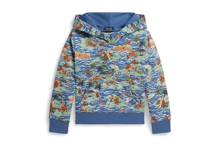 Худи с тропическим принтом French Terry Polo Ralph Lauren Kids, RL Surf Club