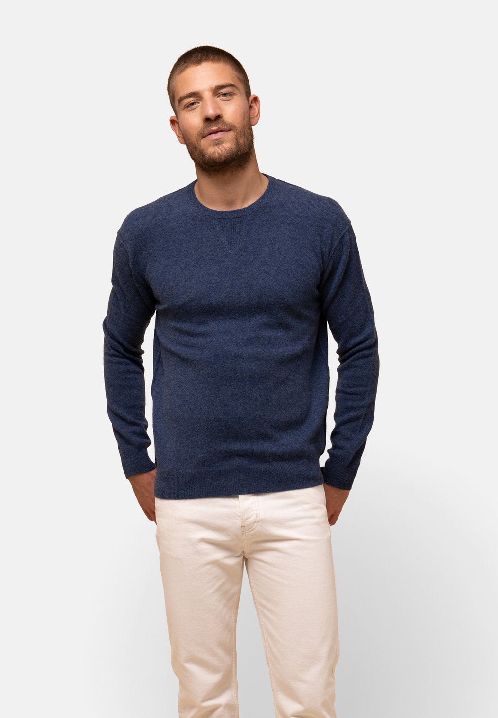 

Свитер COL ROND Just Cashmere, синий