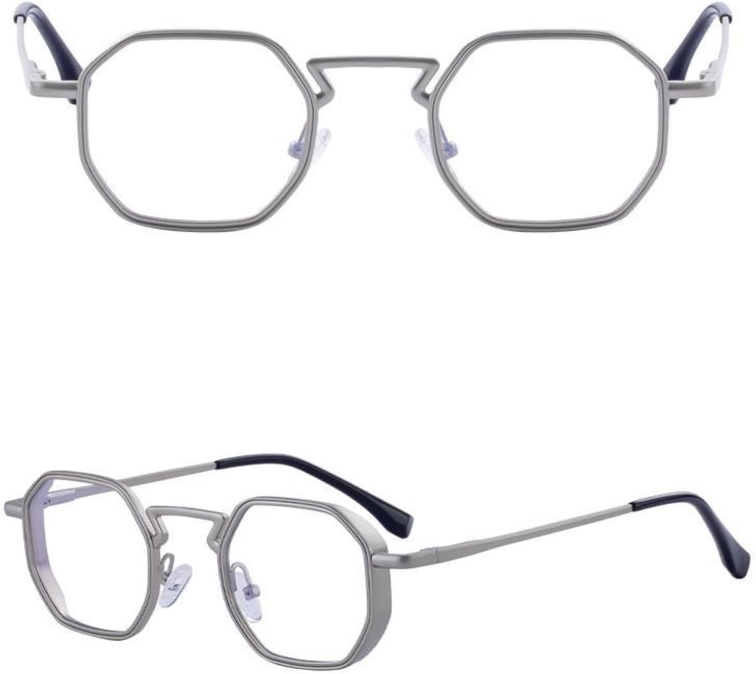 

Винтажные панк-солнцезащитные очки Polygon для мужчин и женщин, роскошная модная металлическая оправа, защита от УФ-излучения UV400, стиль стимпанк для вождения TVTBBVV, C8silverwhite