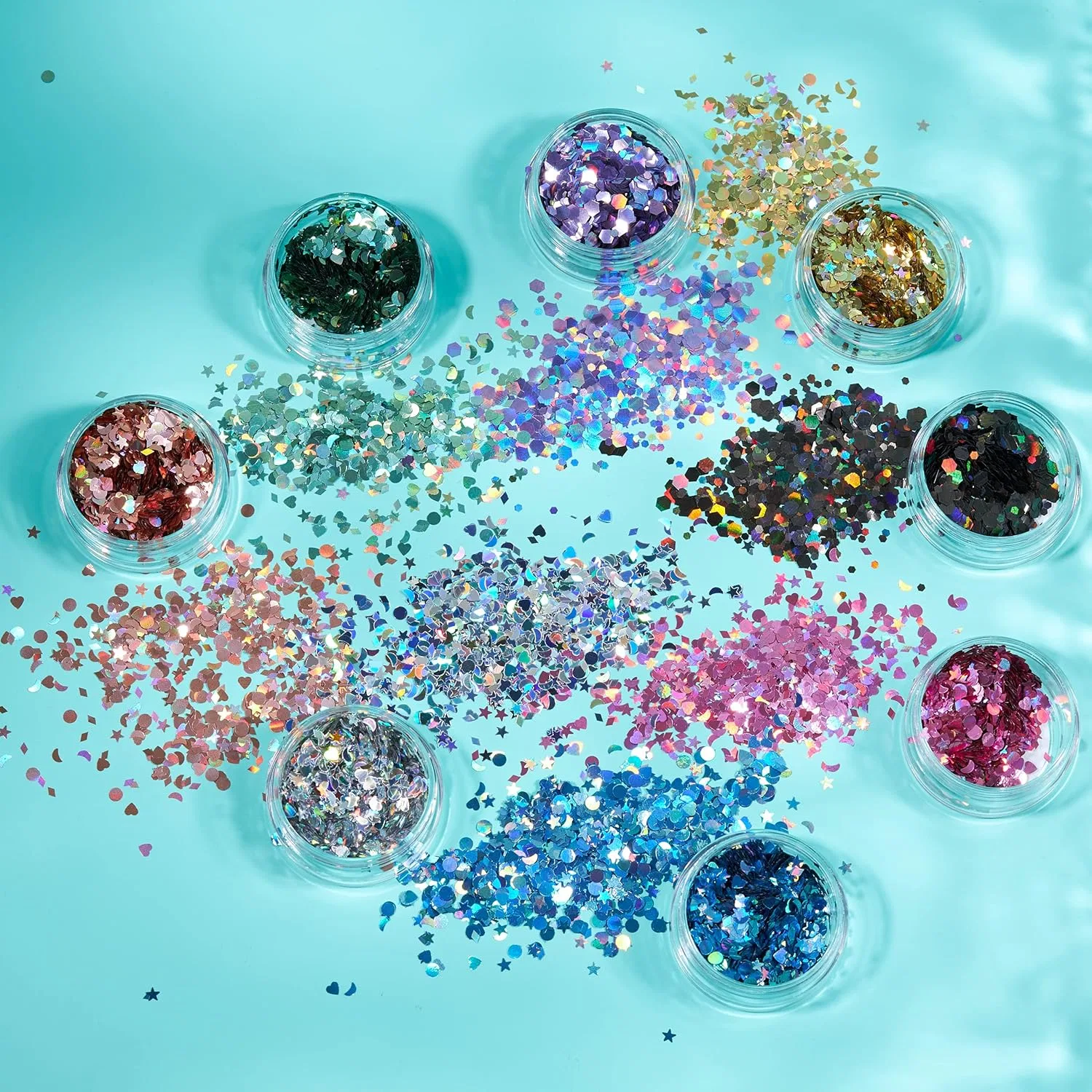 Глиттер для лица и тела Moon Glitter голубой 3 г — фото 4