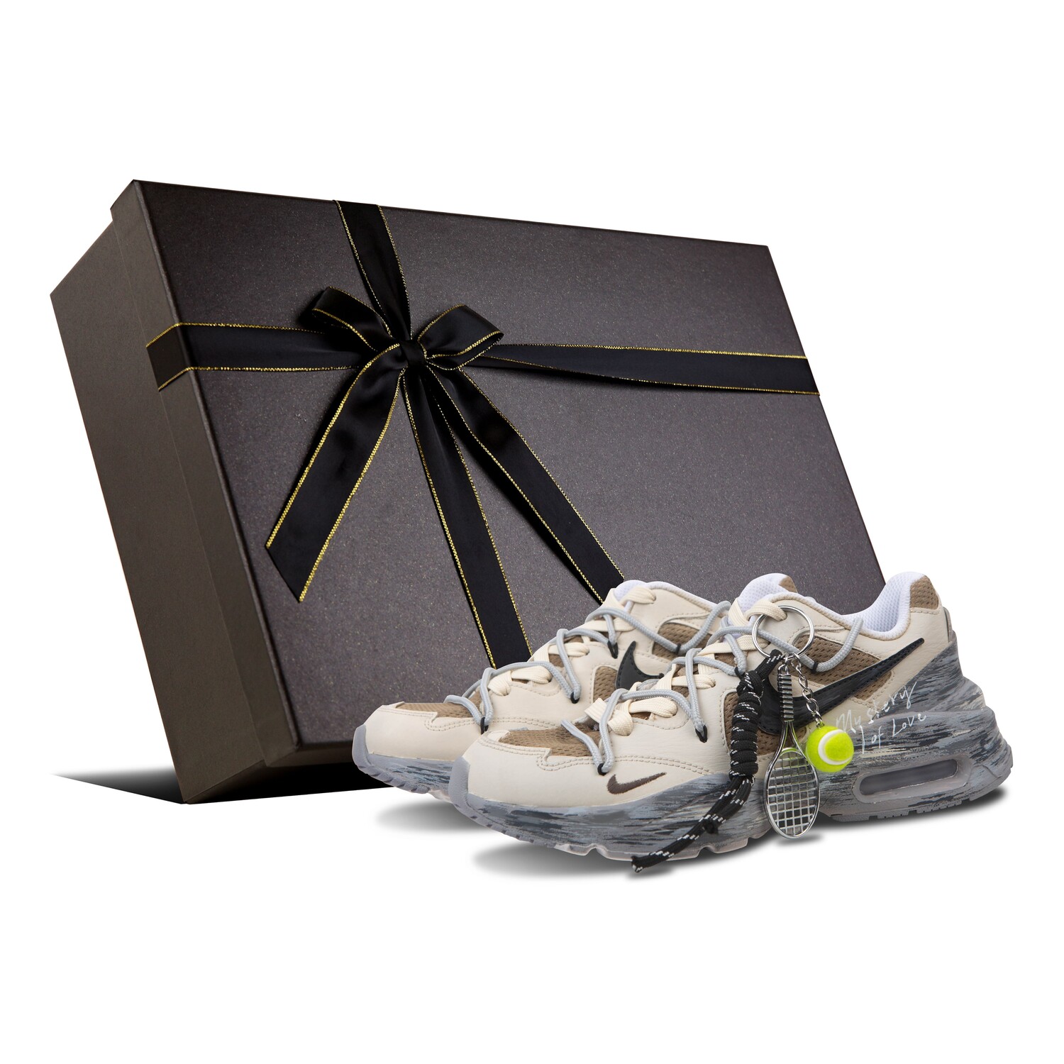 

Кроссовки Air Max Fusion женские с низким верхом серо-коричневый Nike