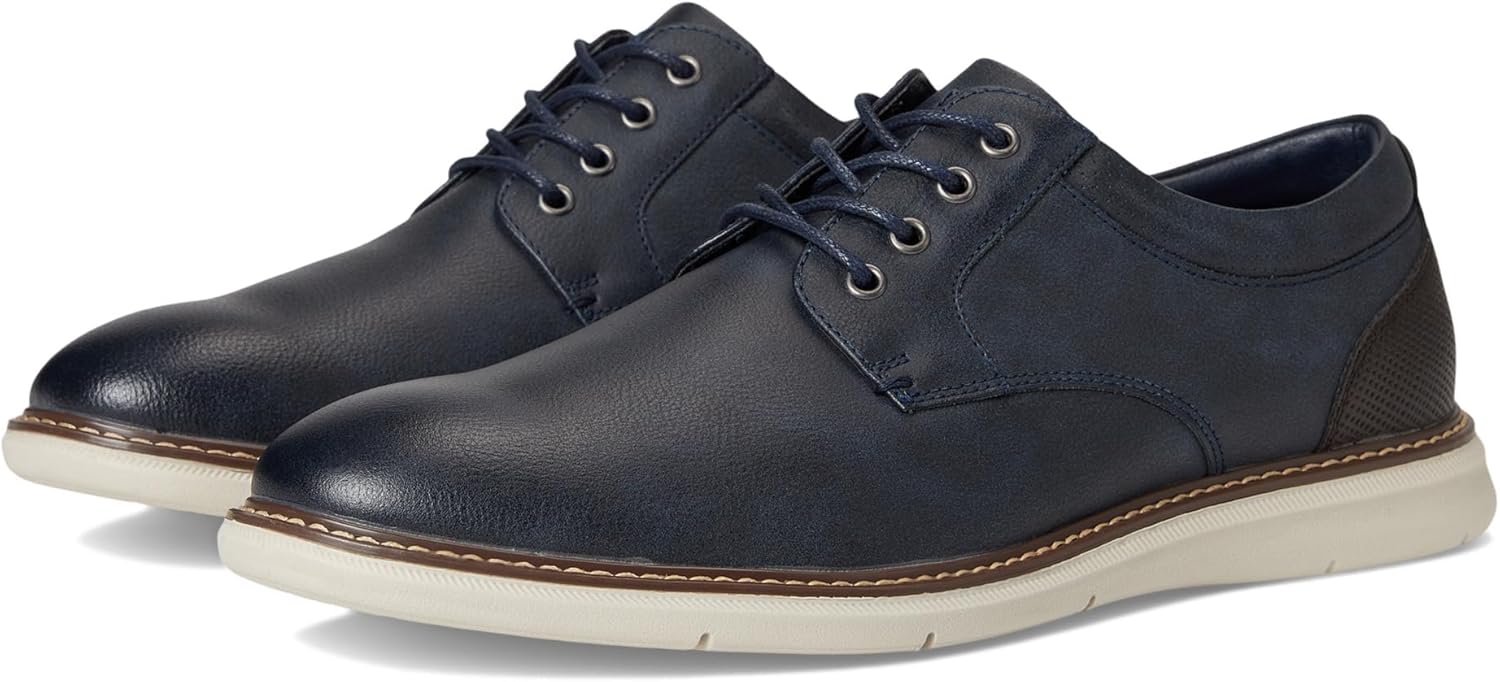 

Мужские туфли Nunn Bush Chase 2.0 повседневные, с простым носком, оксфорды с современной шнуровкой, темно-синий