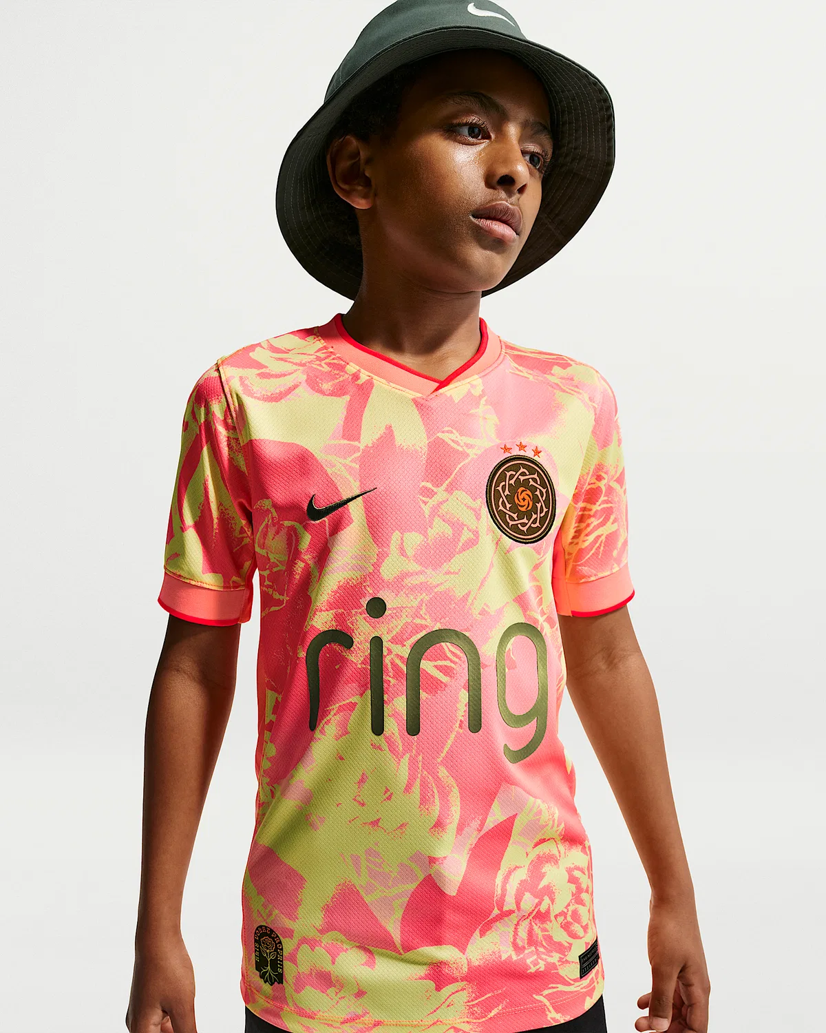 Детская футболка Nike Dri-FIT Replica Jersey Portland Thorns Stadium Edition, Barely Volt