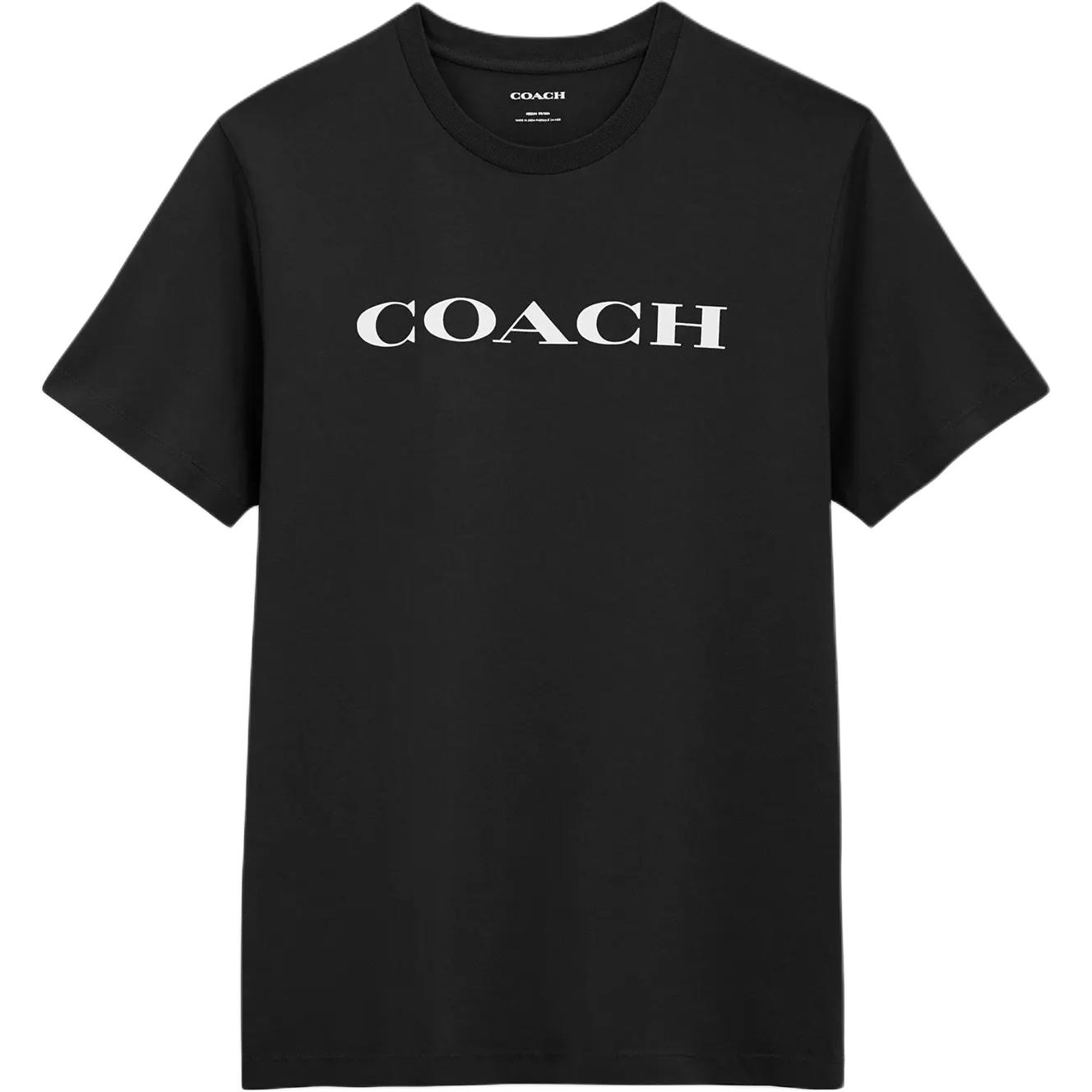 

COACH Футболка женская черная, Черный, COACH Футболка женская черная