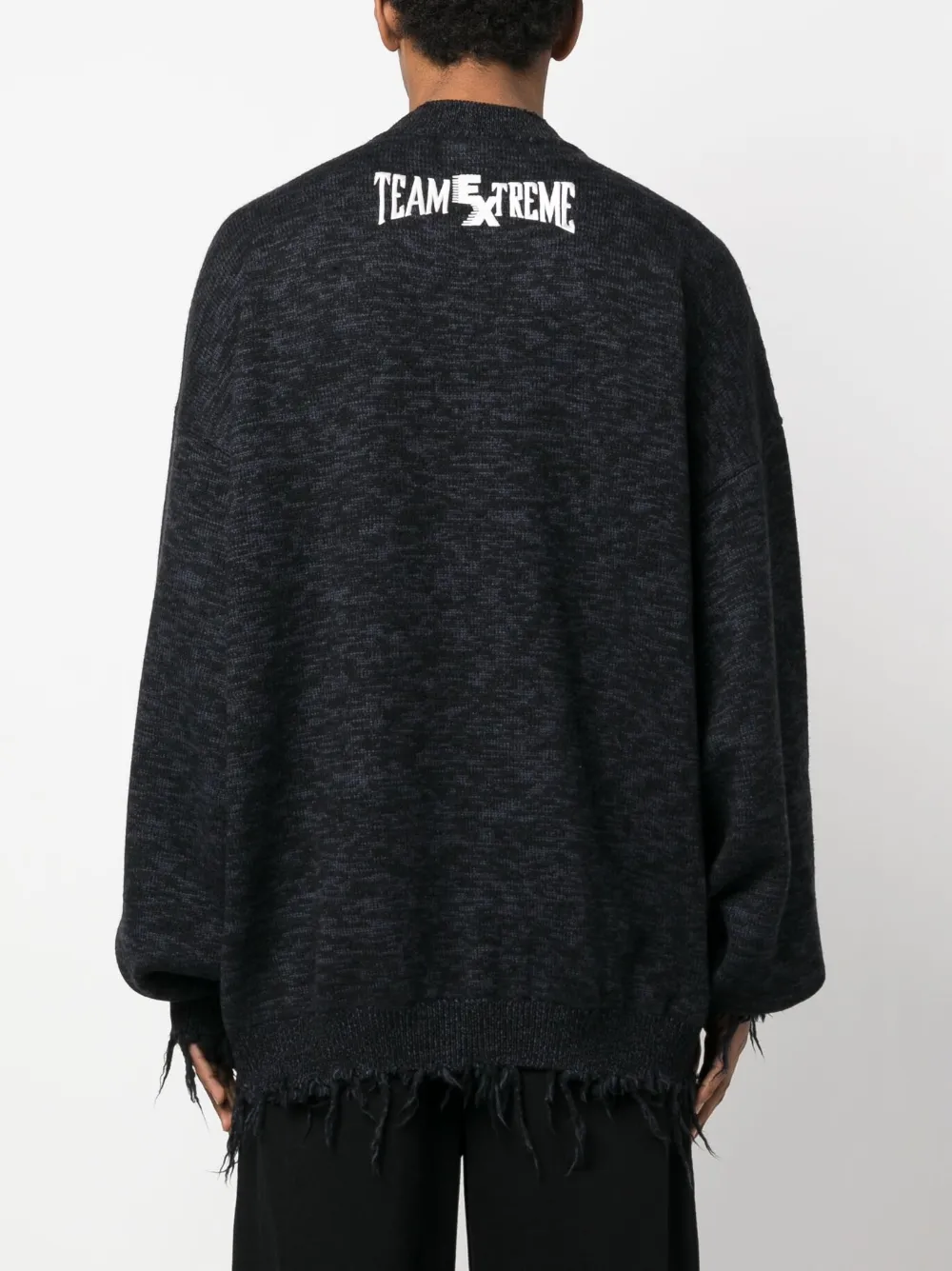 Толстовка с вышитым логотипом VETEMENTS, черный — фото 4