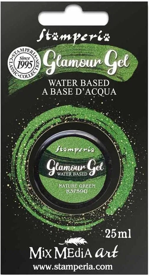 Гель Stamperia Glamour Gel 25 мл Nature Green Stamperia