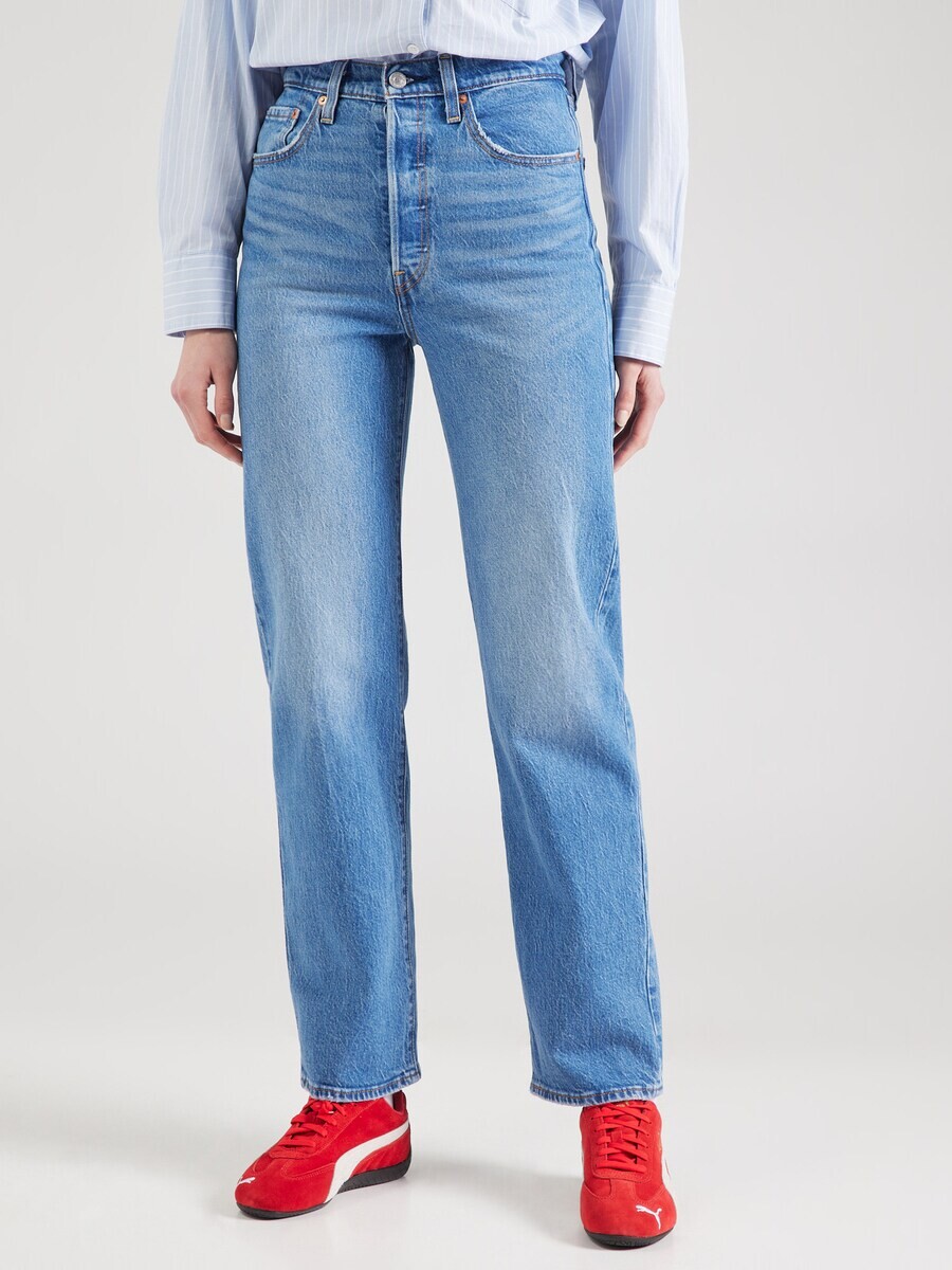Джинсы LEVI'S  Regular Jeans Ribcage Straight Ankle, синий деним — фото 2