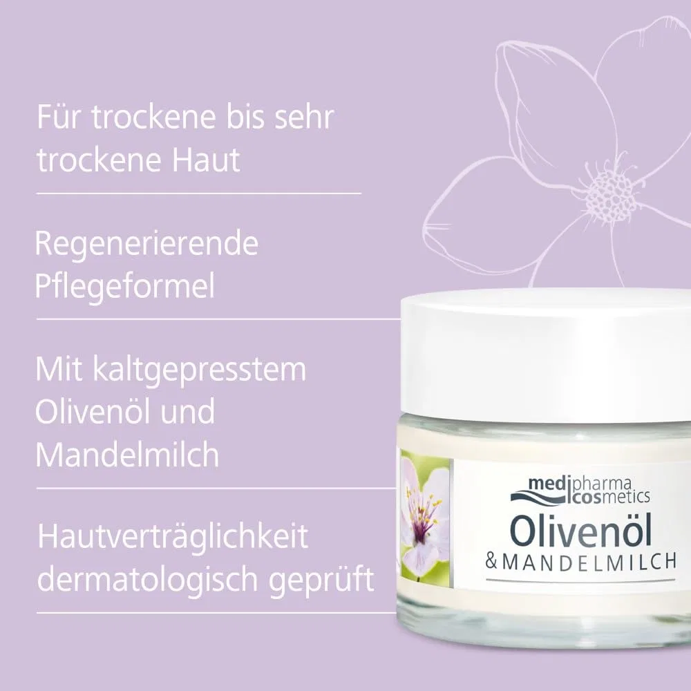 Крем для лица ‎Oliven Oil — Регенерирующий ночной «Olivenöl & Mandelmilch» Oliven, 50 мл — фото 3