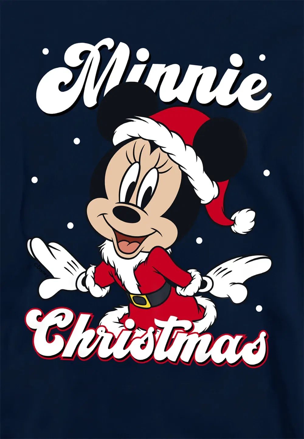 Детская худи Minnie Mouse Santa, Disney, темно-синий — фото 2