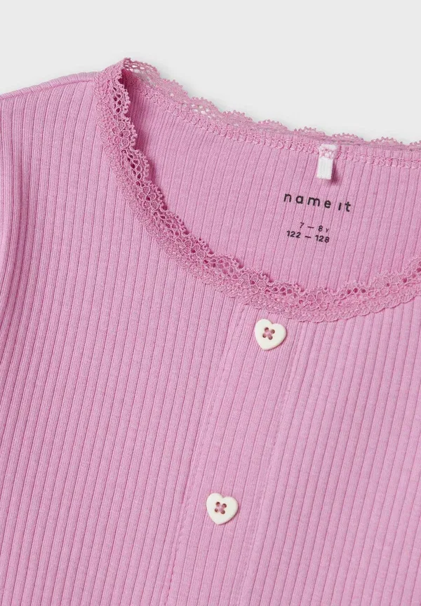 Футболка с принтом Slim fit Name It, ярко-розовый — фото 3