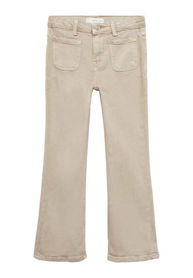 

Расклешенные джинсы Mango Kids, песочный