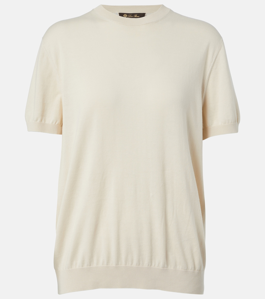 

Вязаный топ Ice Wish из хлопка Loro Piana, Winter Sand