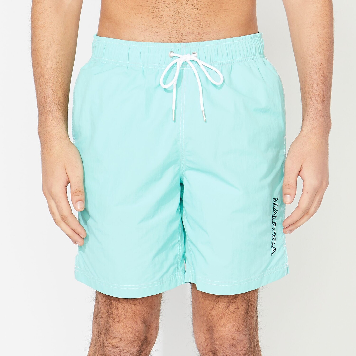 

Мужские быстросохнущие плавки Nautica 8 дюймов, цвет Poolside Aqua