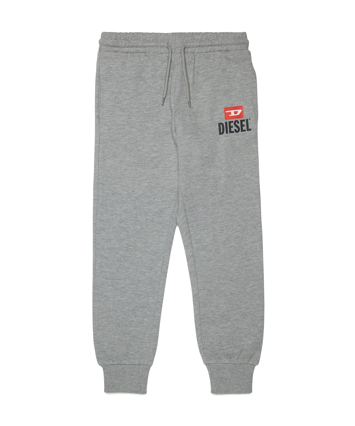Унисекс хлопковые спортивные штаны с логотипом DIESEL KIDS серые