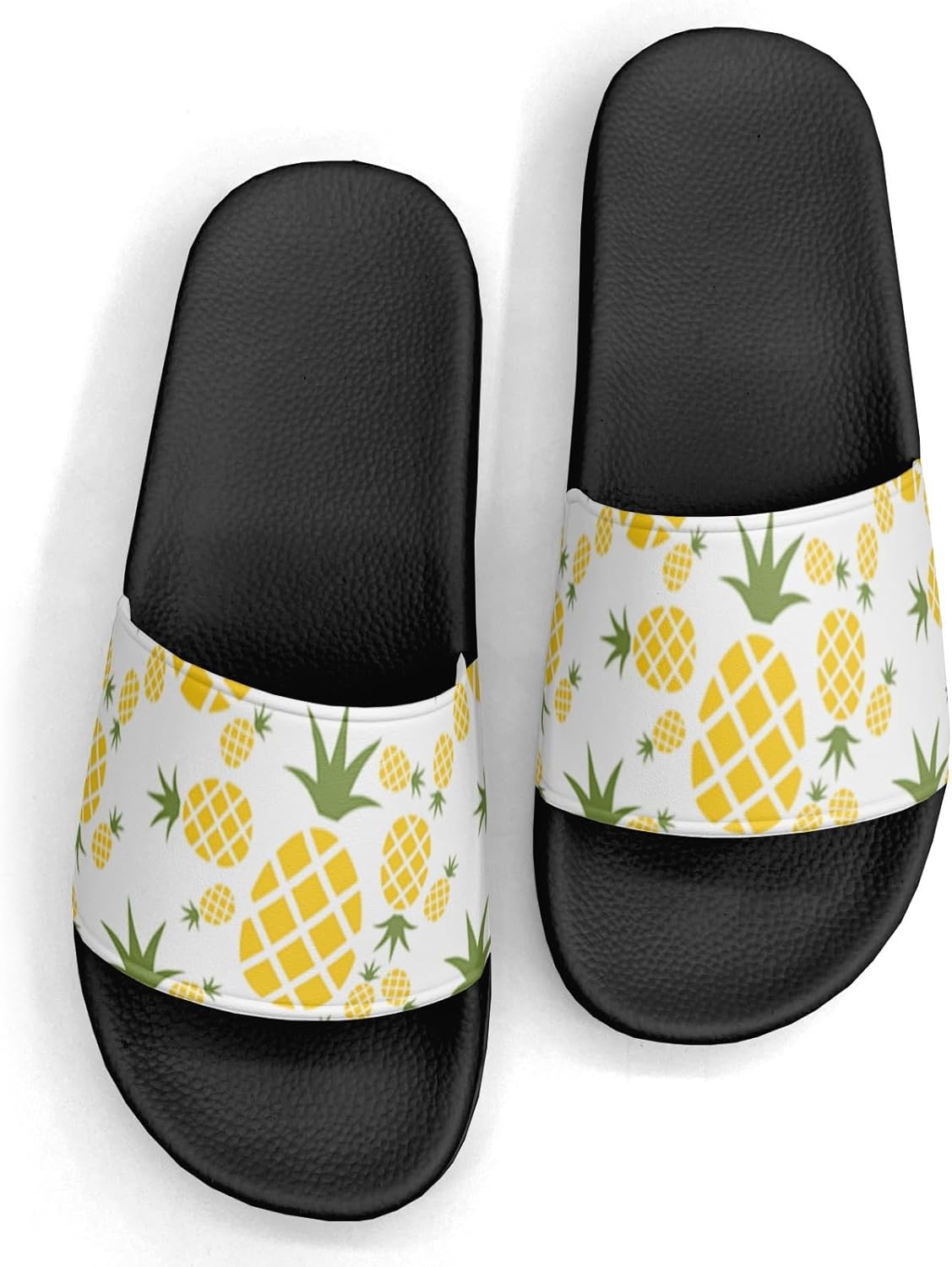 

Тапочки с дизайном ананасов, сандалии для женщин и мужчин, повседневные спортивные сандалии для бассейна, душа, для дома и улицы Generic, Pineapple Custom