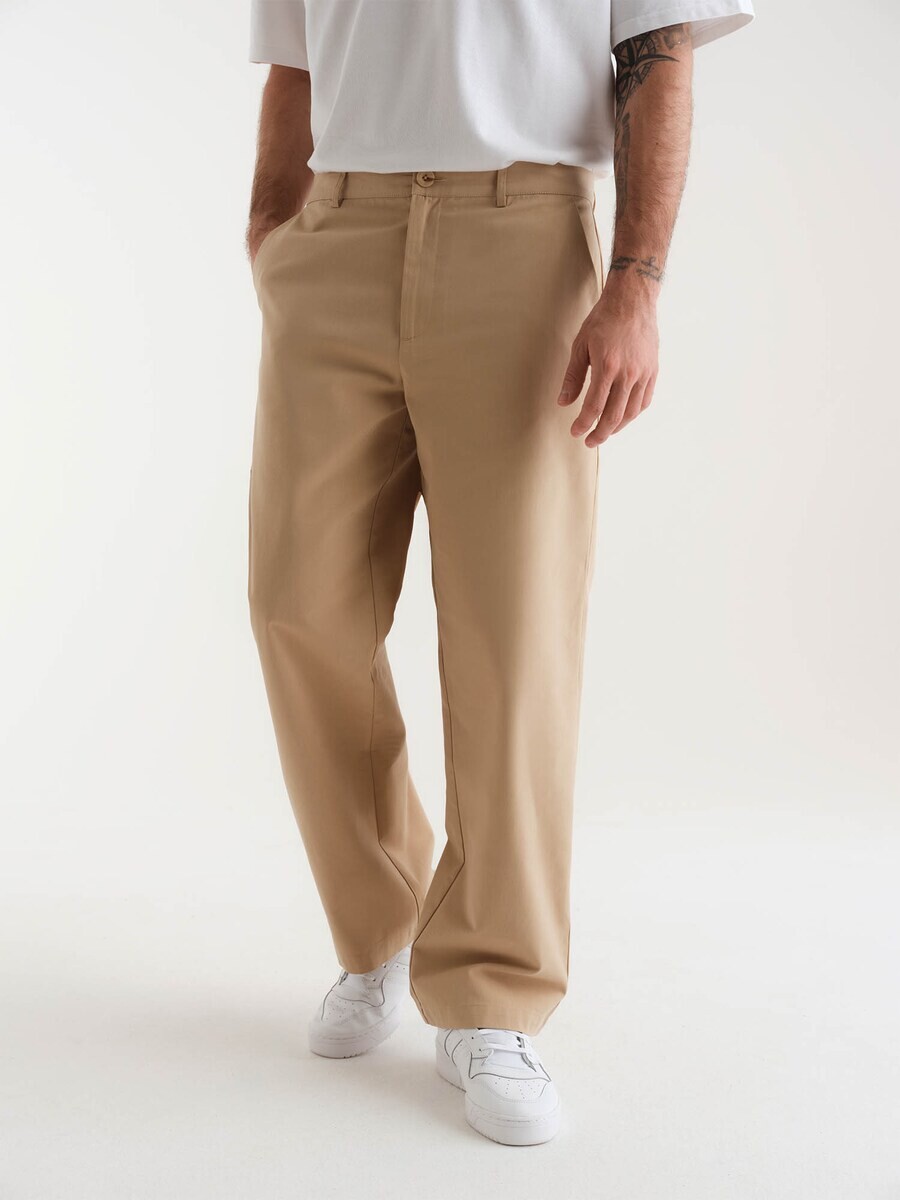 

Тканевые брюки ABOUT YOU x Kevin Trapp Loose fit Pants Jesper, песочный