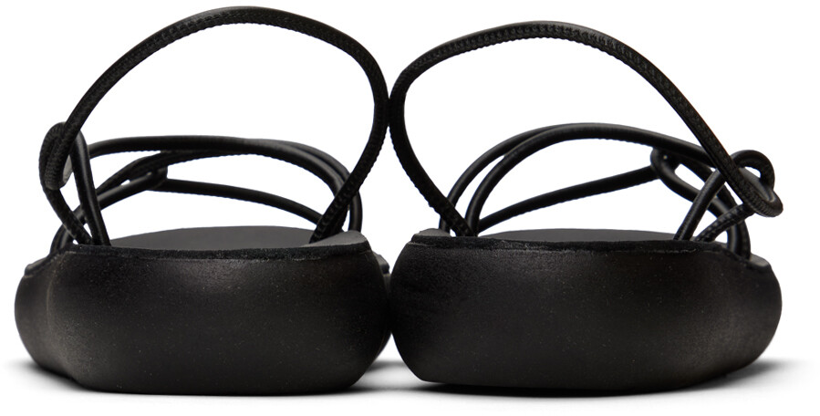Черные комфортные сандалии Taxidi Ancient Greek Sandals, цвет Black — фото 2