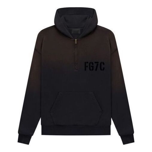 

Толстовка Fear of God L/S Half Zip Hoodie 'Vintage Black', черный