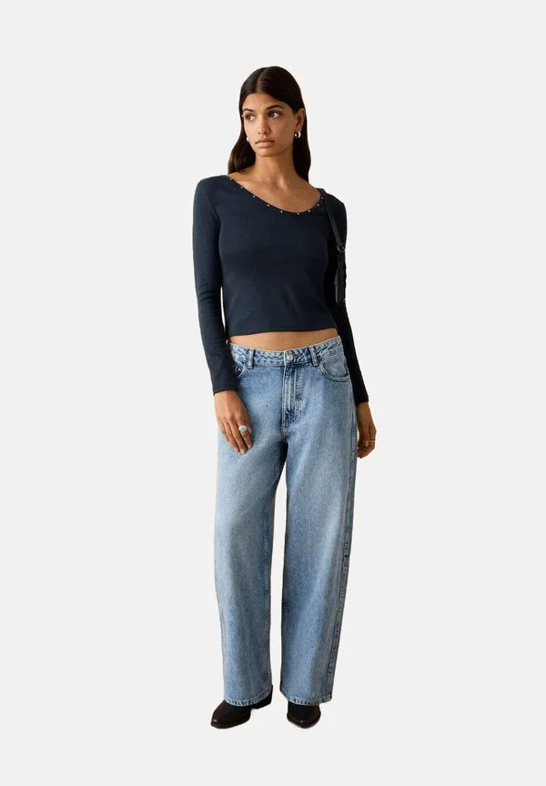 Футболка с длинными рукавами Mango Kids, Bleu Marine