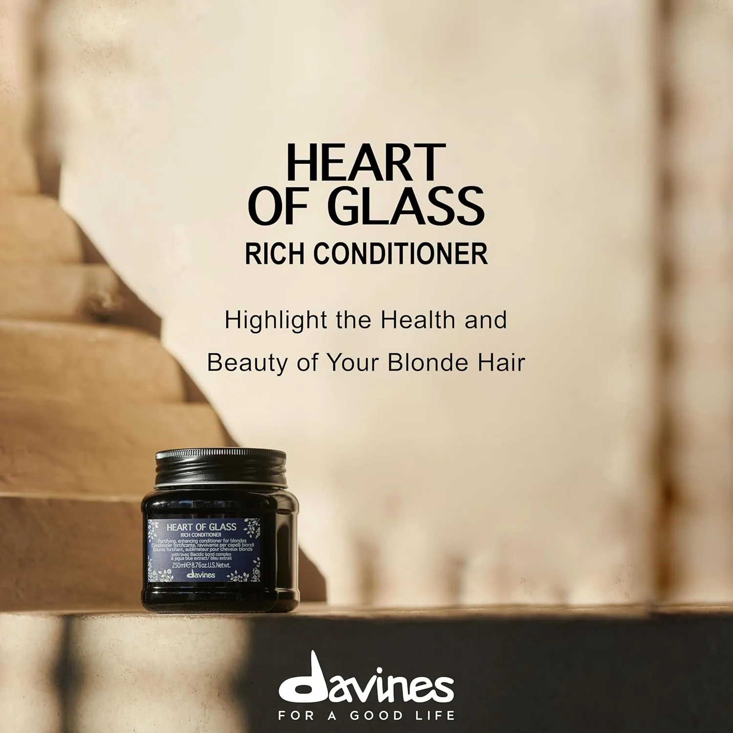 Кондиционер Davines Heart of Glass для блондированных и седых волос, укрепляющий уход с комплексом Biacidic Bond, green — фото 4